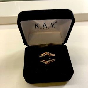 Rose gold wedding band - Size 7.5